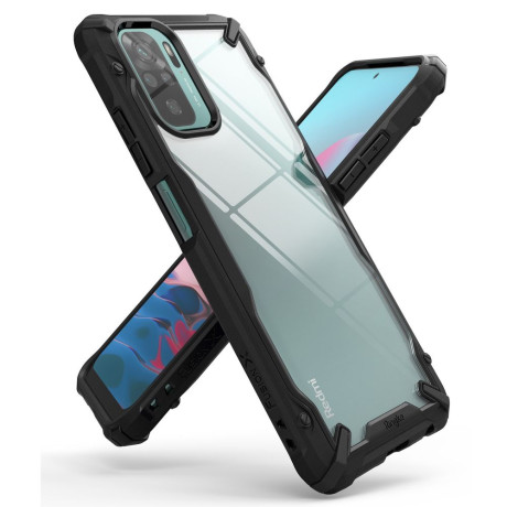 Оригинальный чехол Ringke Fusion X Design durable на Xiaomi Redmi Note 10 / Redmi Note 10S - black
