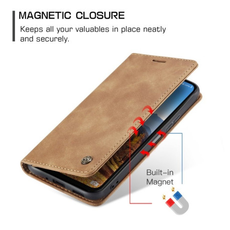 Чохол-книжка CaseMe-013 Multifunctional для Samsung Galaxy A16 5G - коричневий