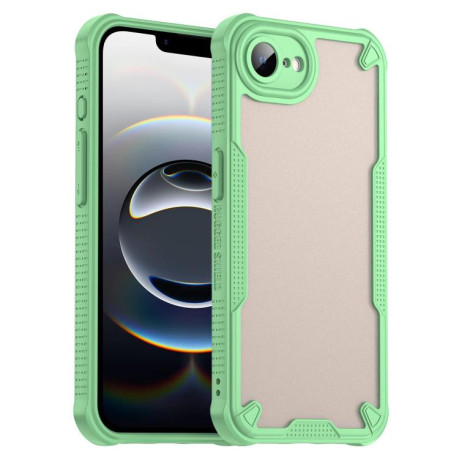 Противоударный чехол Armor Glaze PC Hybrid для iPhone 16e - зеленый