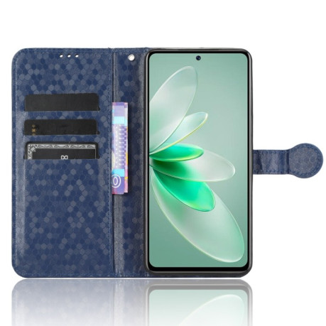 Чехол-книжка Honeycomb Dot для Vivo V27e / S16e - синий