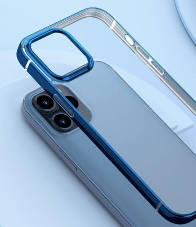 Силиконовый чехол Baseus Shining Case  для iPhone 12 Pro / iPhone 12 - синий