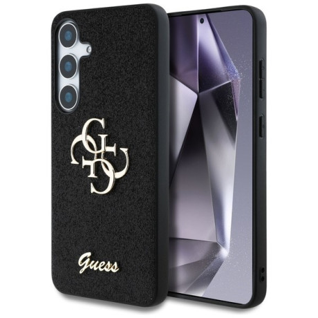 Оригинальный чехол Guess Big 4G Metal Logo для Samsung Galaxy S25 - black