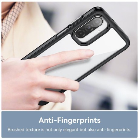 Противоударный чехол Colorful Acrylic Series для Samsung Galaxy A17 5G - черный