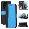 Чехол-книжка Business Stitching-Color для Samsung Galaxy S22 UItra 5G - синий