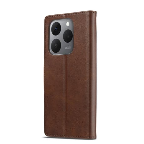 Чехол книжка LC.IMEEKE Calf Texture на Xiaomi 15T 5G - кофейный