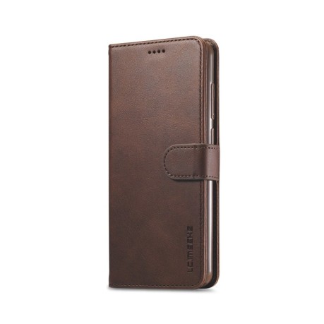 Чехол-книжка LC.IMEEKE на Xiaomi Redmi 10X / Note 9 - коричневый
