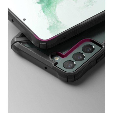 Оригинальный чехол Ringke Fusion X Design durable на Samsung Galaxy S22 Ultra - черный