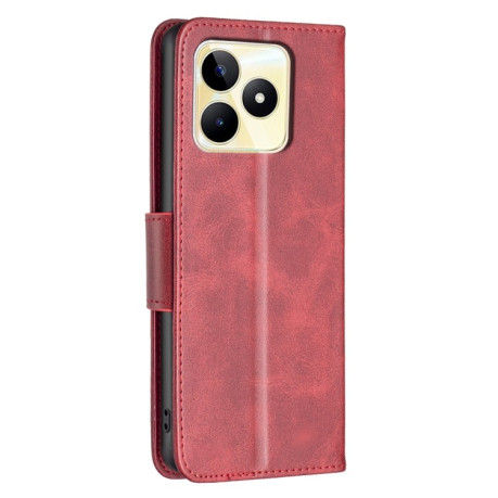Чехол-книжка Retro Lambskin Texture для Realme C53/C51 - красный