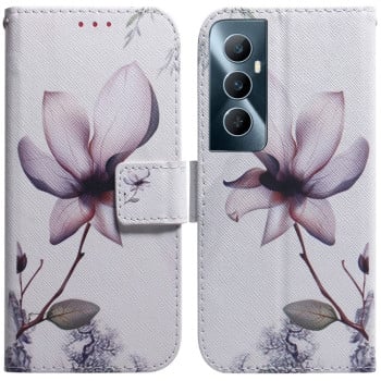Чехол-книжка Coloured Drawing для Realme C65 4G - Magnolia