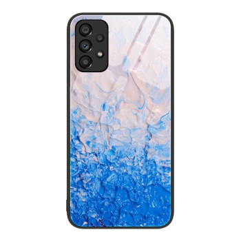 Протиударний скляний чохол Marble Pattern Glass Samsung Galaxy A53 - Ocean Waves