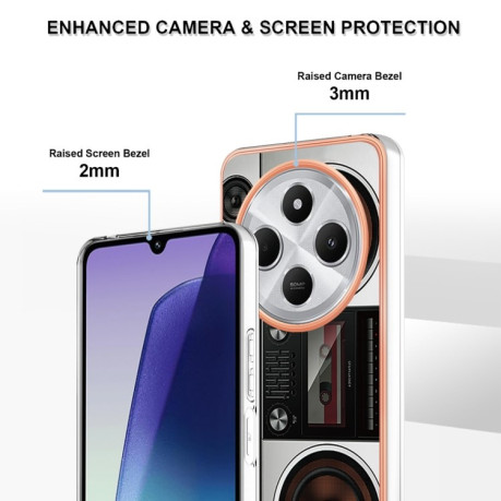 Протиударний чохол Electroplating IMD для Xiaomi Redmi 14C 4G/Poco C75/Redmi A4 5G - Radio