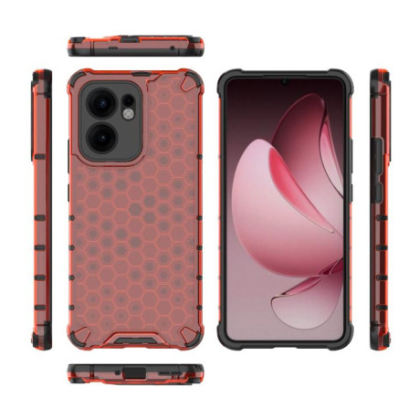 Протиударний чохол Honeycomb на OPPO Reno13 F/Reno13 FS- червоний