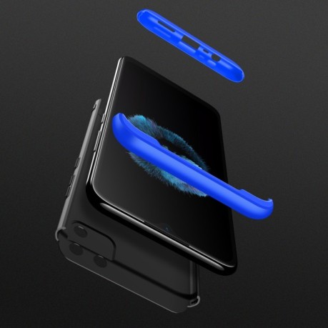 Протиударний чохол GKK Three Stage Splicing Full Coverage на Realme C11 – чорно-синій