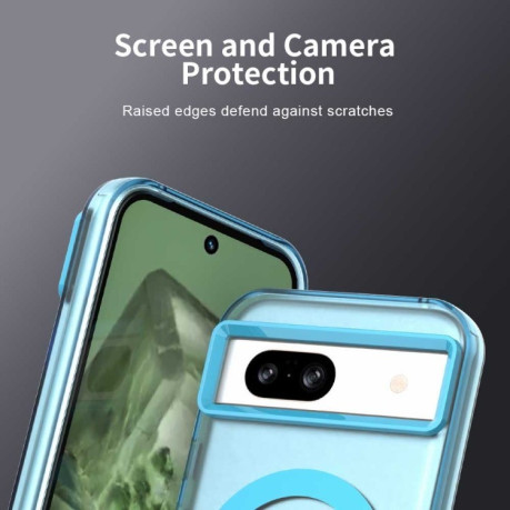 Протиударний чохол MagSafe Holder PC Hybrid для Google Pixel 8a - синій