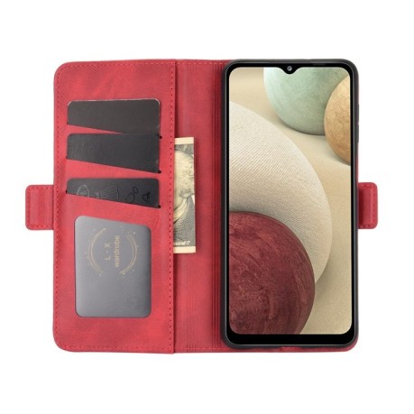 Чохол-книжка Dual-side Magnetic Buckle для Samsung Galaxy A12/M12 - червоний