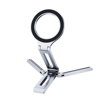 Тримач PULUZ Selfie Sticks Tripod Mount Phone Clamp with 1/4 inch Screw Hole для Bracket - сріблястий