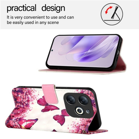 Чехол-книжка 3D Painting для Infinix Smart 8 - Butterfly
