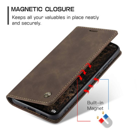 Чохол-книжка CaseMe-013 Multifunctional на Xiaomi Poco F7 Pro / F7 Ultra - кавовий
