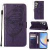 Чехол-книжка Embossed Butterfly для Samsung Galaxy A35 5G - фиолетовый