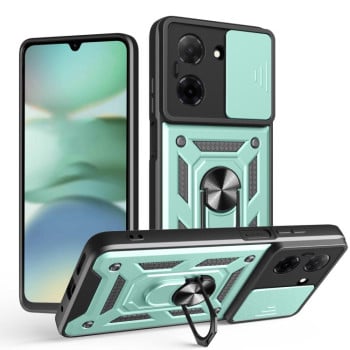 Противоударный чехол Sliding Camshield для Redmi A5 4G - зеленый