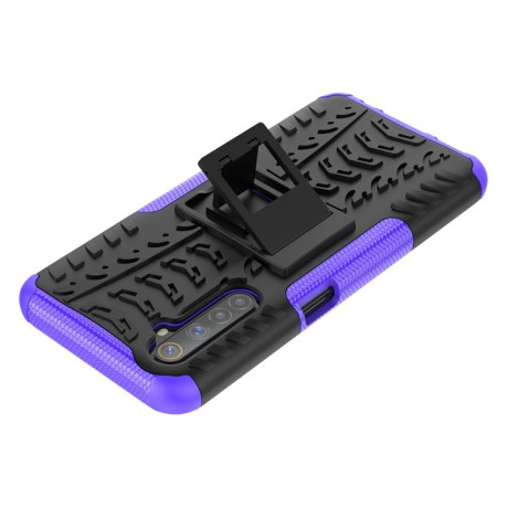 Протиударний чохол Tire Texture на Realme 6 - фіолетовий