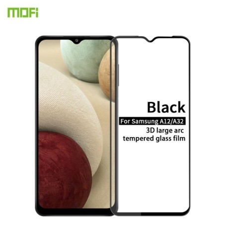 Защитное стекло MOFI 9H 3D Full Screen на Samsung Galaxy A12/A32(5G)/M12 - черное