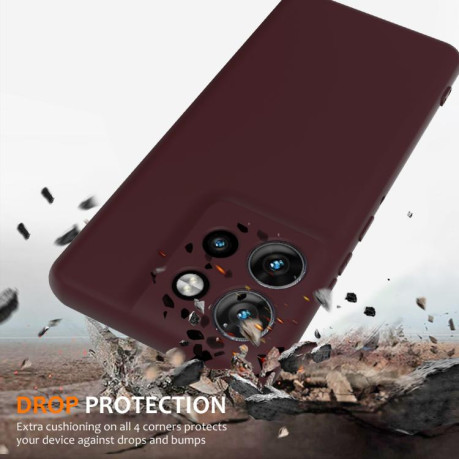 Силіконовий чохол Shockproof Silicone Magsafe для Motorola Edge 50 Neo / Moto S50 - коричневий