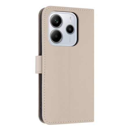 Чехол-книжка Metal Bow Leather для Xiaomi Redmi Note 14 4G 164.84mm- Apricot