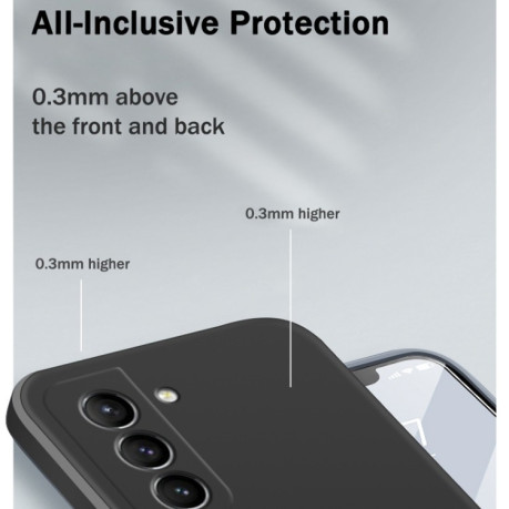 Силиконовый чехол Solid Color Liquid Silicone для Samsung Galaxy S21 Plus - черный