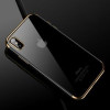 Чехол CAFELE на iPhone X Semi Electroplating Side- золотой