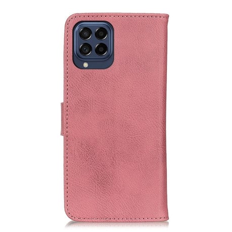 Чехол-книжка KHAZNEH Cowhide Texture на Samsung Galaxy M53 5G - розовый