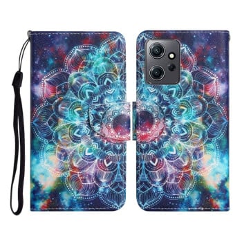 Чехол-книжка Colored Drawing Pattern для Xiaomi Redmi Note 12 4G - Star Mandala