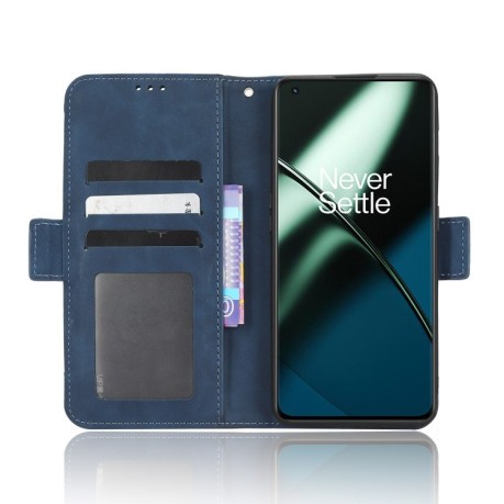 Чехол-книжка Skin Feel Calf на OnePlus 11R / Ace 2 - синий