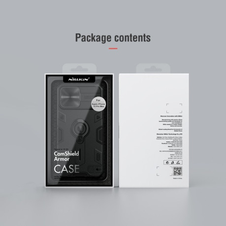 Противоударный чехол NILLKIN CamShield Armor для iPhone 13 Pro Max - черный