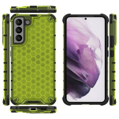 Противоударный чехол Honeycomb на Samsung Galaxy S22 Plus - зеленый