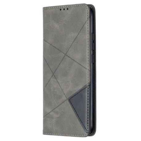 Чохол-книжка Rhombus Texture на Xiaomi Redmi 9A - сірий