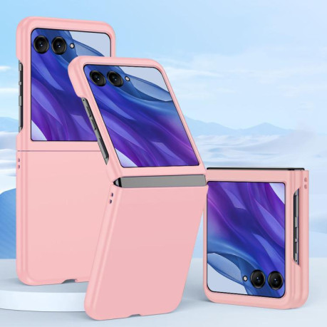 Противоударный чехол Fuel Injection PC Skin Feel для Motorola Razr 60 Ultra - рожевий