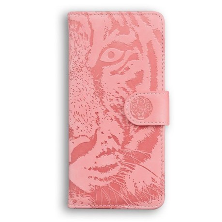 Чехол-книжка Tiger Embossing для Xiaomi Redmi Note 14 4G 164.84mm - розовый