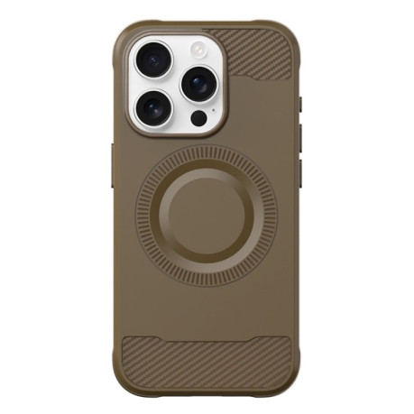 Противоударный чехол Skin Feel Frosted TPU для iPhone 16 Pro Max - коричневый