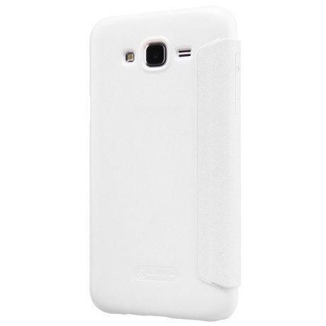 Шкіряний Чохол Книга Nillkin Sparkle Series White для Samsung Galaxy J7