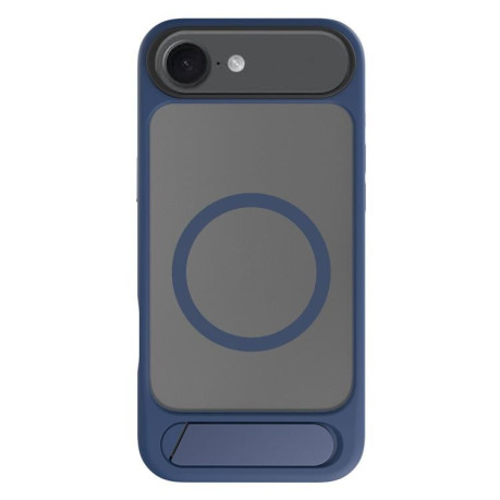Противоударный чехол Kalebol MagSafe Invisible Tilt Holder PC Hybrid TPU для iPhone Air - синий