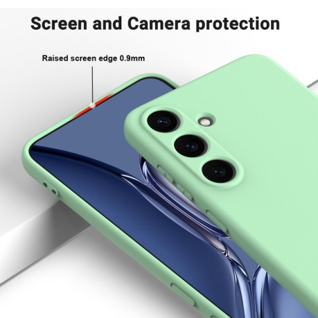 Силіконовий чохол Solid Color Liquid Silicone  для Samsung Galaxy S25+ 5G - зелений