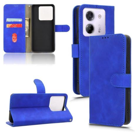 Чехол-книжка Retro Skin Feel Business Magnetic на Xiaomi Poco M7 Pro 5G - синий