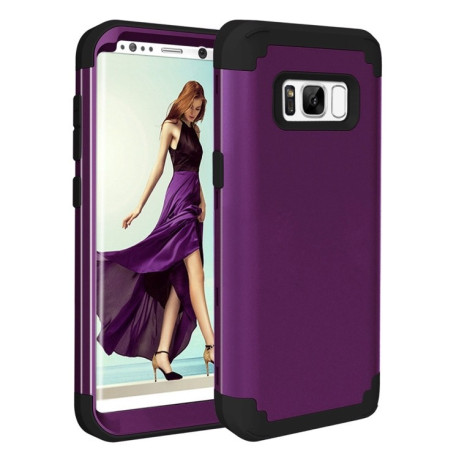 Протиударний чохол Dropproof 3 in 1 Silicone sleeve для Samsung Galaxy S8+/G9550-темно-фіолетовий