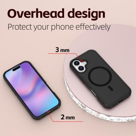 Протиударний чохол RedPepper Armor з Magsafe гібрид на iPhone 17 - чорний