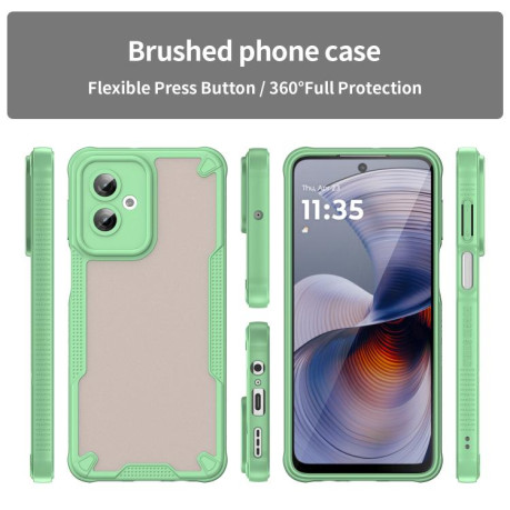 Протиударний чохол Armor Glaze PC Hybrid для Motorola Moto G55 5G - зелений