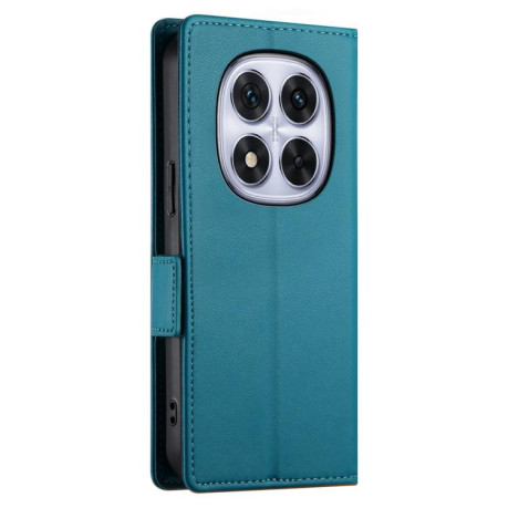Чехол-книжка Side Buckle Magnetic Frosted Leather для Xiaomi Redmi Note 14 Pro 4G - синий