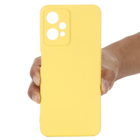 Силіконовий чохол Solid Color Liquid Silicone на Realme 9 Pro/OnePlus Nord CE 2 Lite 5G - жовтий