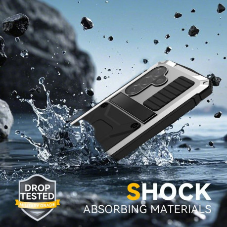 Протиударний чохол R-JUST Life Waterproof на Samsung Galaxy S26+ 5G — сріблястий