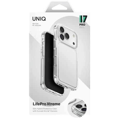 Оригінальний чохол Uniq Lifepro Xtreme на iPhone 17 Pro - Transparent